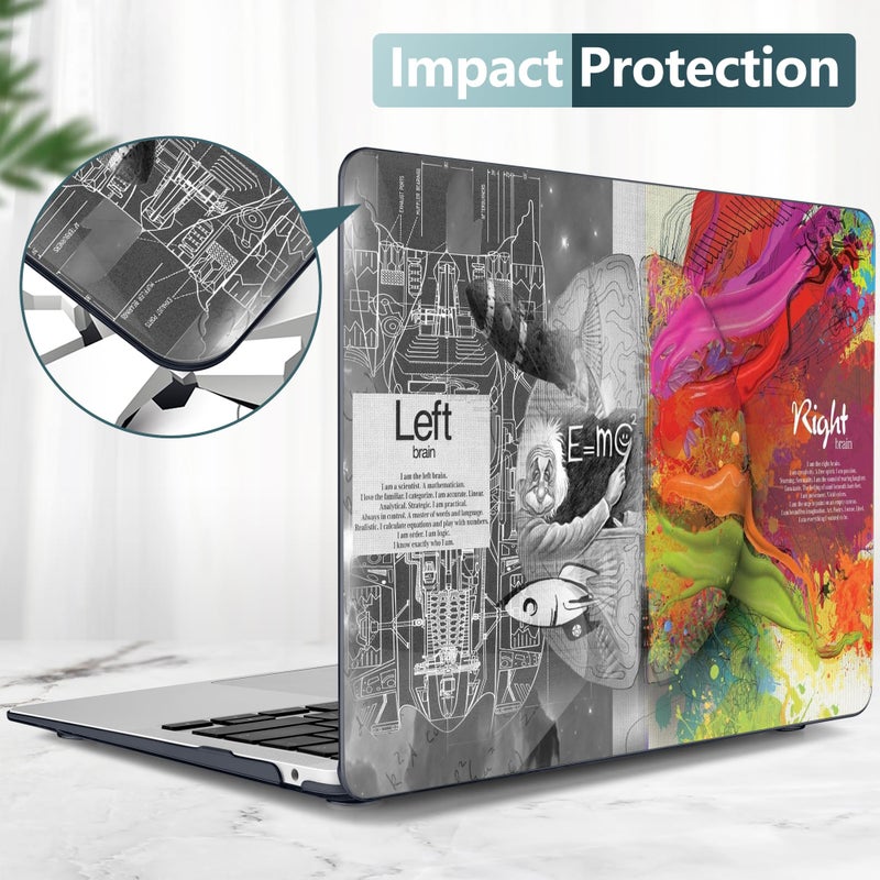 TWOLSKOO Case for MacBook Air 13 inch, Plastic Hard Shell Case & Keyboard Skin & Screen Protector Compatible with MacBook Air 13 inch 2021 2020 2019 2018 Model A2337 M1 A2179 A1932, Abstract Flower - Image 4